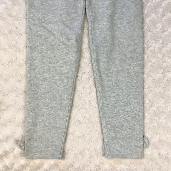 Vignette Sweater Knit “Olive” Leggings Gray Bows Size 5 - Picture 2 of 6